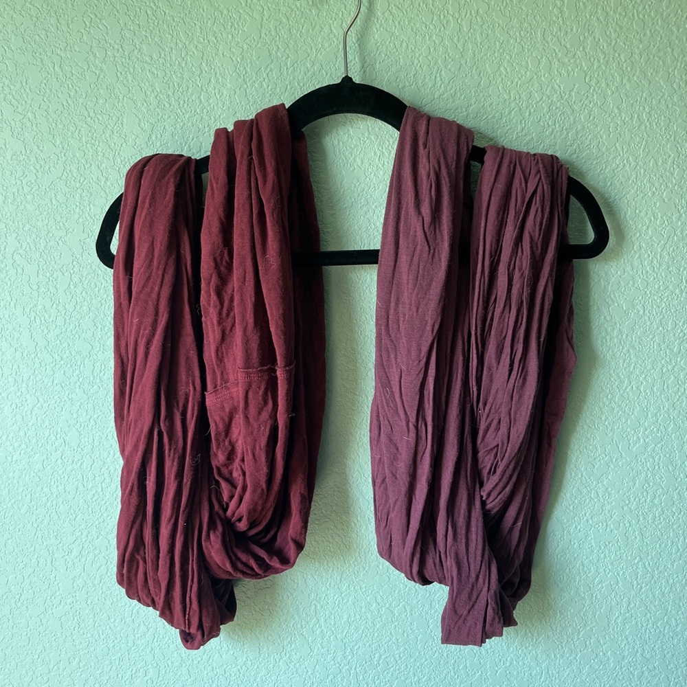 Brandy Melville Burgundy Scarf
